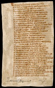 Handschriften-Fragment des Nibelungenliedes aus der Stadtbibliothek Trier